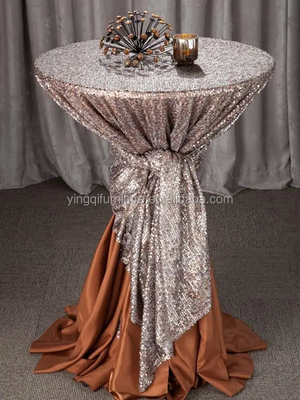 Fancy High Bar Top Cocktail Sequin Table Cloth For Wedding Party Decoration Model Co31 Buy