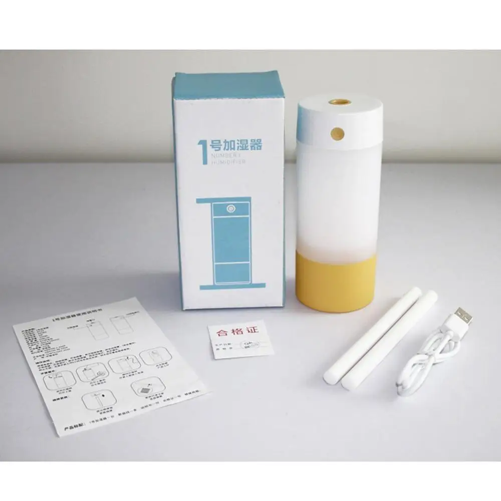 Cool Mist Ultrasonic Humidifier,250ml Usb Portable Mist Air Mini