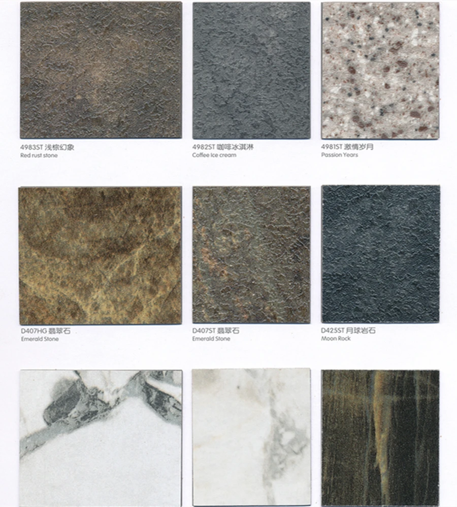 Waterproof Flexible White Wood Stone Hpl Laminate Board Decoration