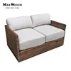 two seat wooden garden furniture outdoor sofa