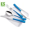 2017 blue pink titanium black rose gold flatware silverware stainless steel cutlery sets
