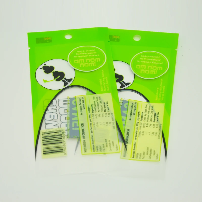 Oem Snack Food 3 Side Seal Plastic Packaging Custom Bag - Buy Three ...