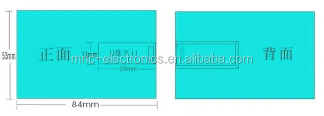 ABS plastic material business gift customized logo printing 16GB slim credit card usb memory stick - ANKUX.COM