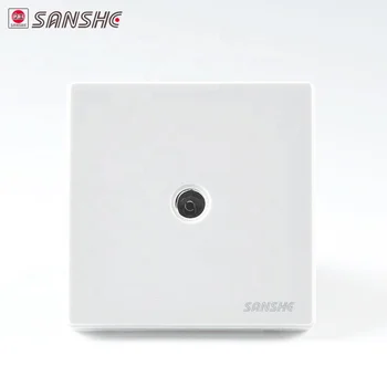 Sanshe Tv Antenna Rf Wall Faceplate Socket Tv Cable Outlet