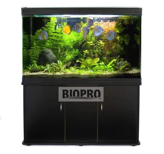 Aquarium Fish Tank 300l With Led Lighting System Top Filtering Aquarium