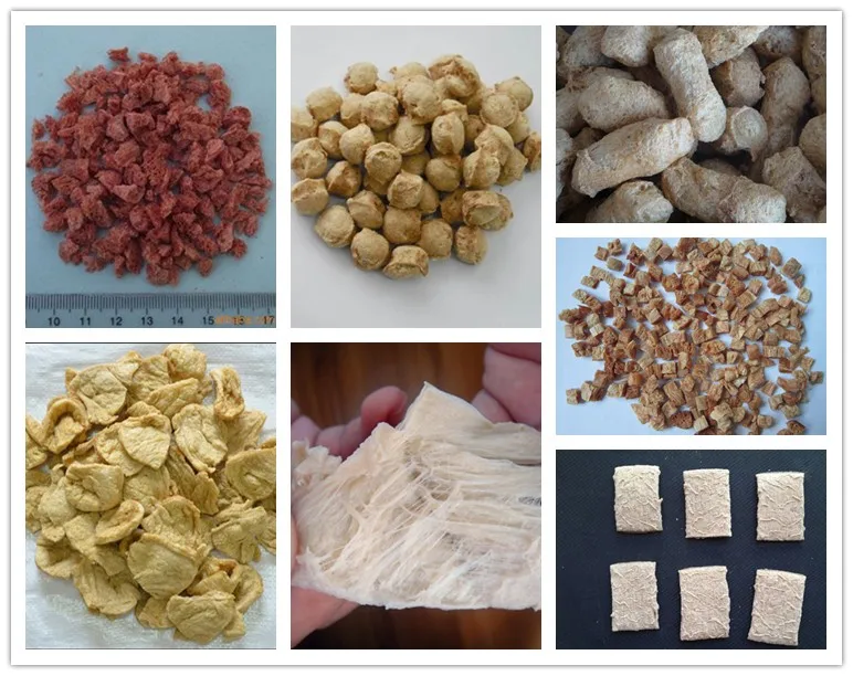 High quality textured soya nugget chunks protein making machine