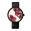 Fashion & luxury alloy case ladies watches 3D flower dial wrist watch