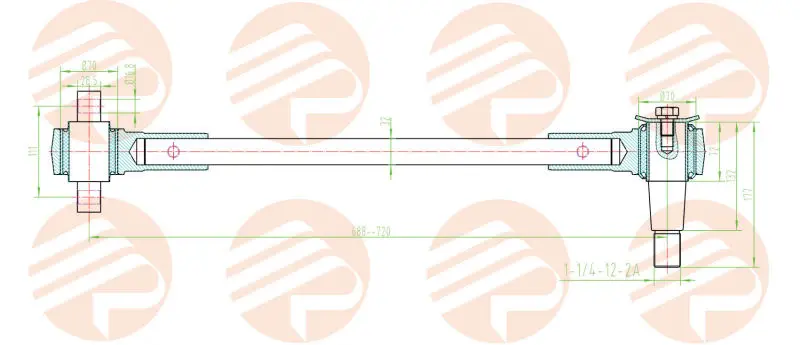 TR1601 torque rod torque v stay torque rod volvo truck suspension spare parts torsion bar