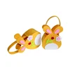 2018 OEM Design Bunny Empty Easter Gift Basket With Felt