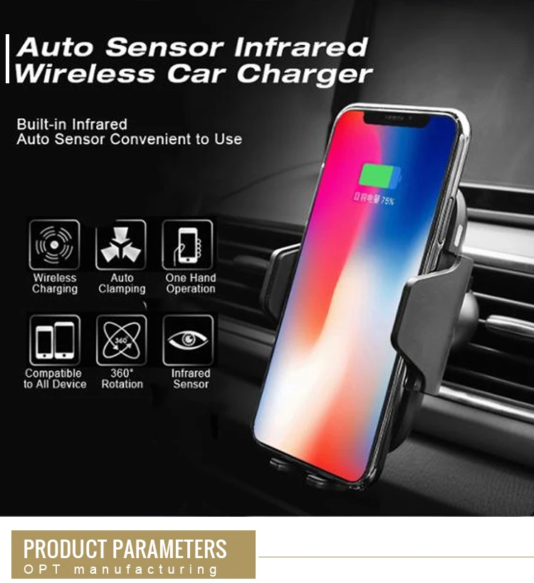 Multifunction Universal Portable Fast Qi Wireless Car Charger