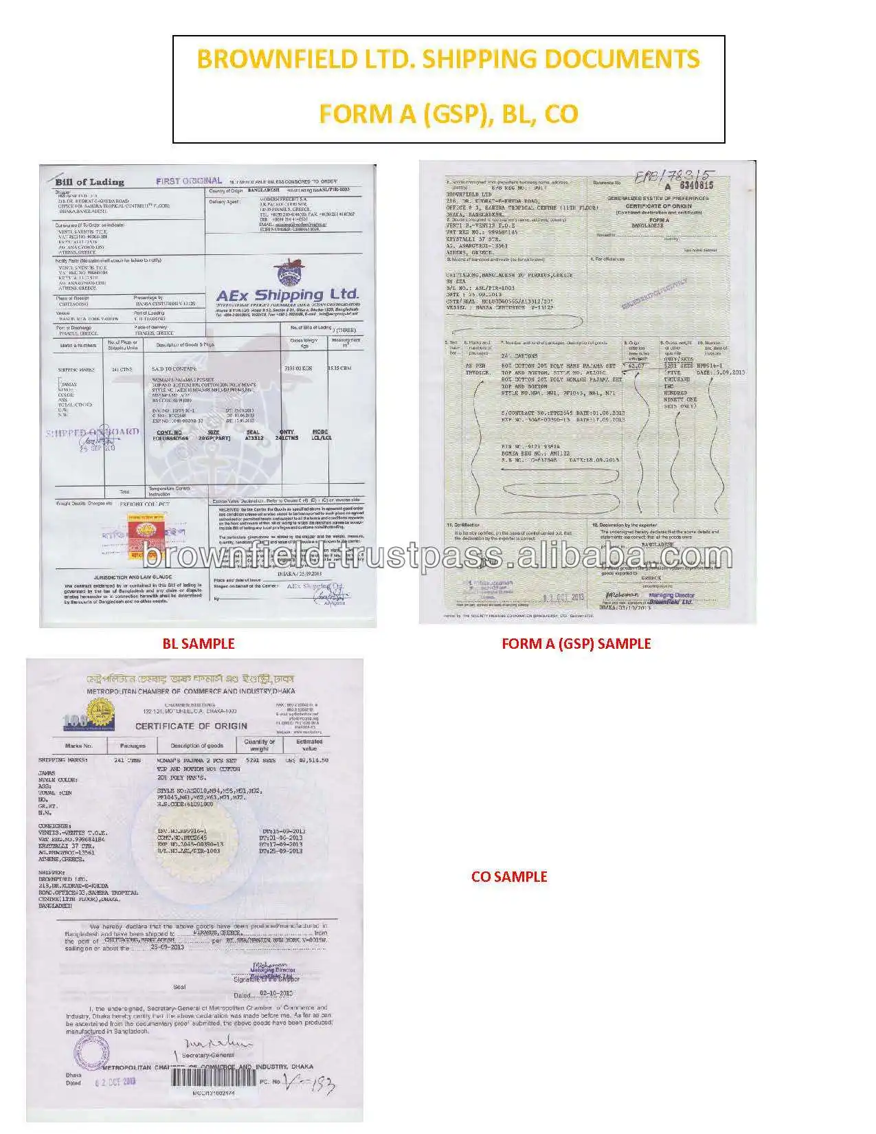 100% Cotton T-shirt, Pajamas, Boxer Shirts, Underwear, Towel, Terry Towel, Hooded Sweatshirt, Jeans, Denim, Twill Cargo Bangladesh Factory BrownField Ltd._ Shipping Documents.jpg