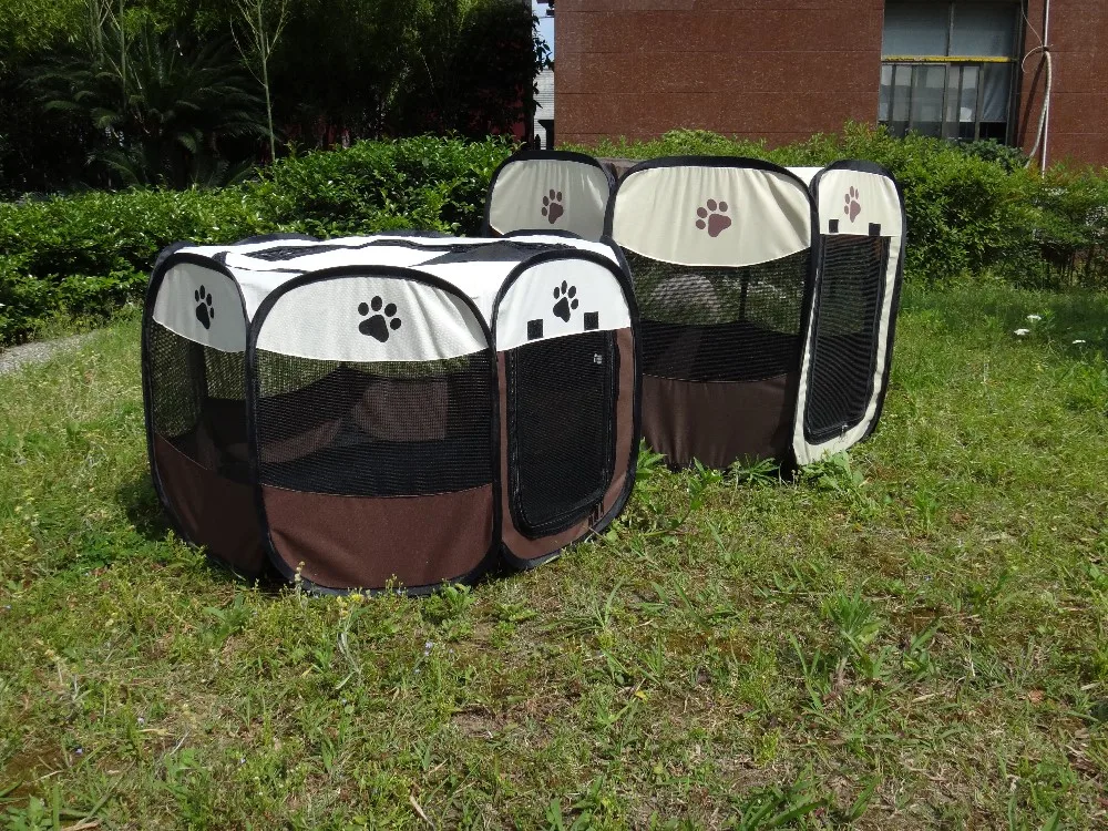 Pet Playpen Foldable Portable Soft Sided Pet Playpen Outdoor Dog