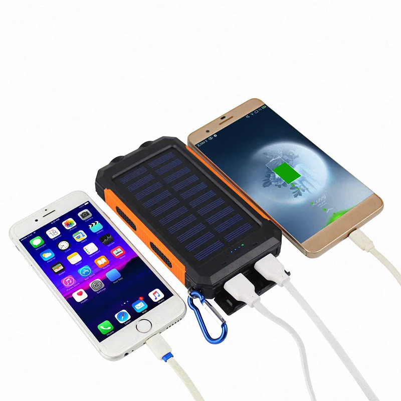 High Capacity Waterproof Customized 10000mah Solar Power Bank Phone ...