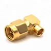 SMA plug right angle for rg405 cable SMA plug for rg405 sma plug for .085 cable