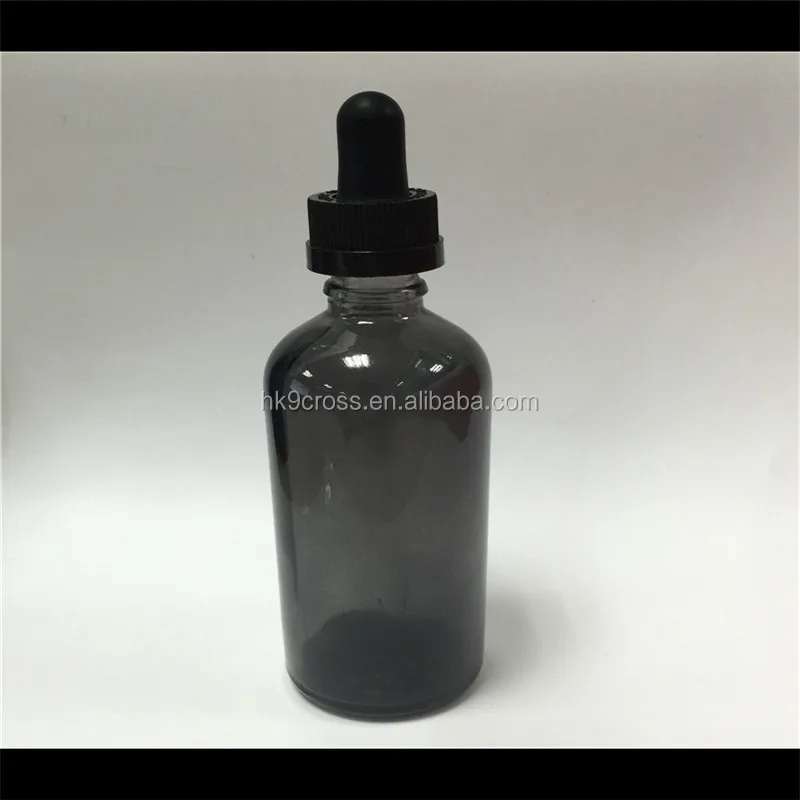 empty glass dropper bottle for e liquid juice smoke oil packaging