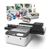 New Design 3 XP600 Printhead Kingjet KJ-6090UV small cheap glass gifts pvc boards phone case led flatbed uv printer