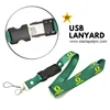 custom personalized promotional flash drive usb 3.0 lanyard keychain