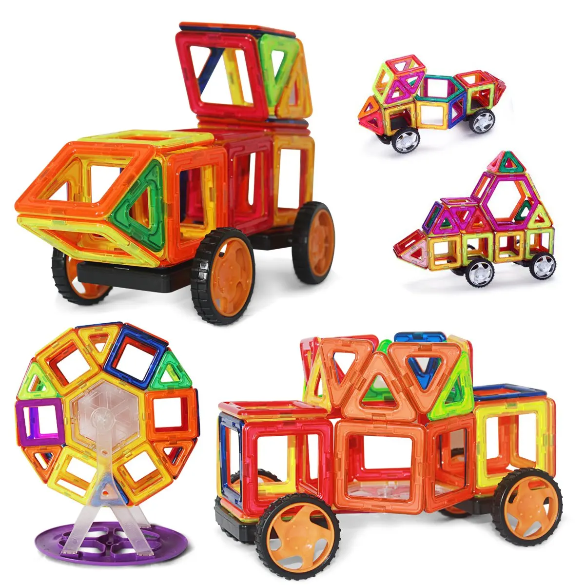 Big City Playset with Wheels 40pc Jumbo Blocks