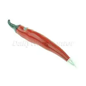 Hot Pepper Shared Ball Slice Pen Ball Point Pen with Magnetic Fridge Hanger