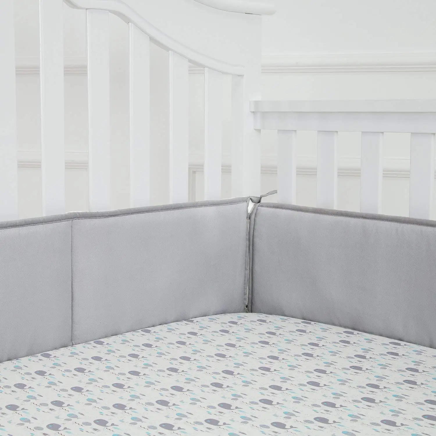 mini crib padded bumper