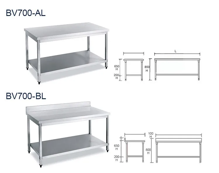 Estilo Europeo De Equipos De Cocina Comercial Dos Estantes De Acero ... Estilo Europeo De Equipos De Cocina Comercial Dos Estantes De Acero ...