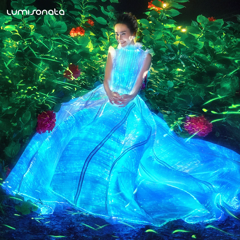 innovation fashion luminous fiber optic wedding dress buy wedding