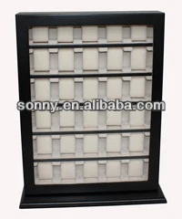 Retail luxury large 30 watches wall hanging wooden box