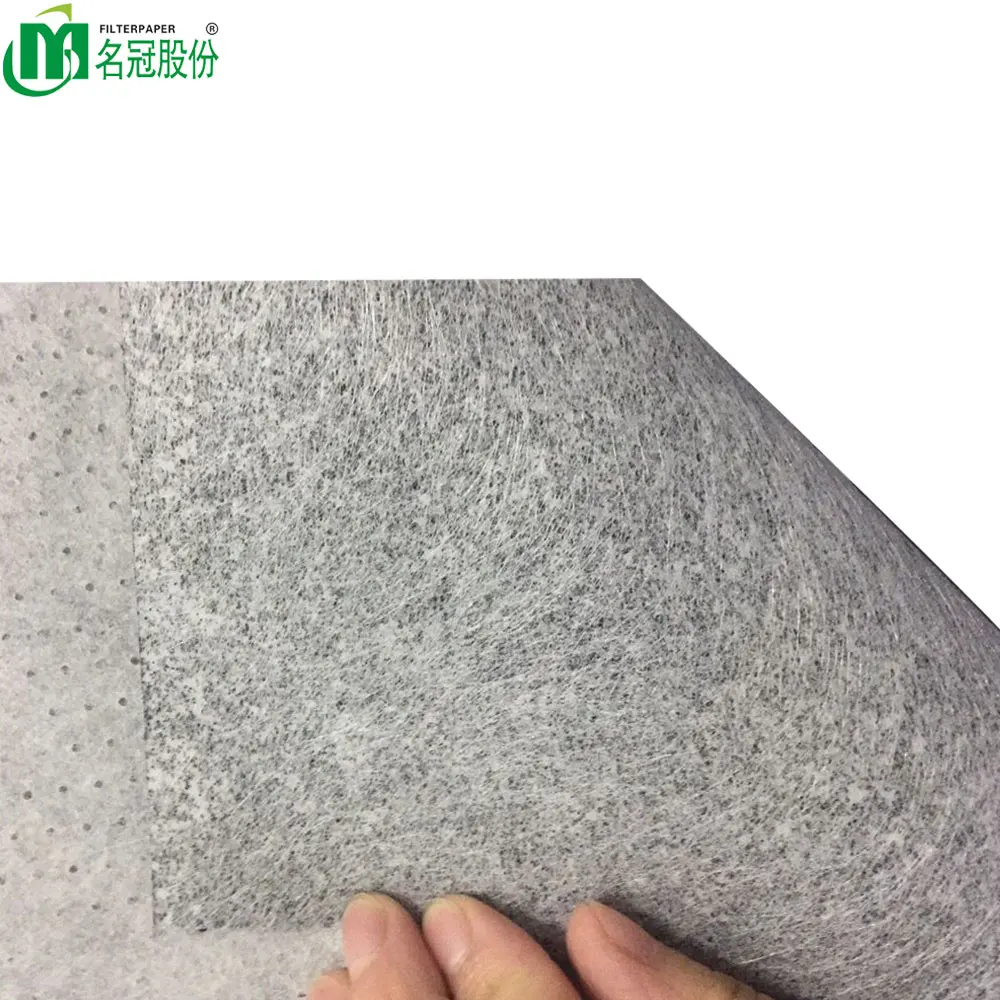 Industrial pp melt blown + activated carbon + PET fabric air filter media