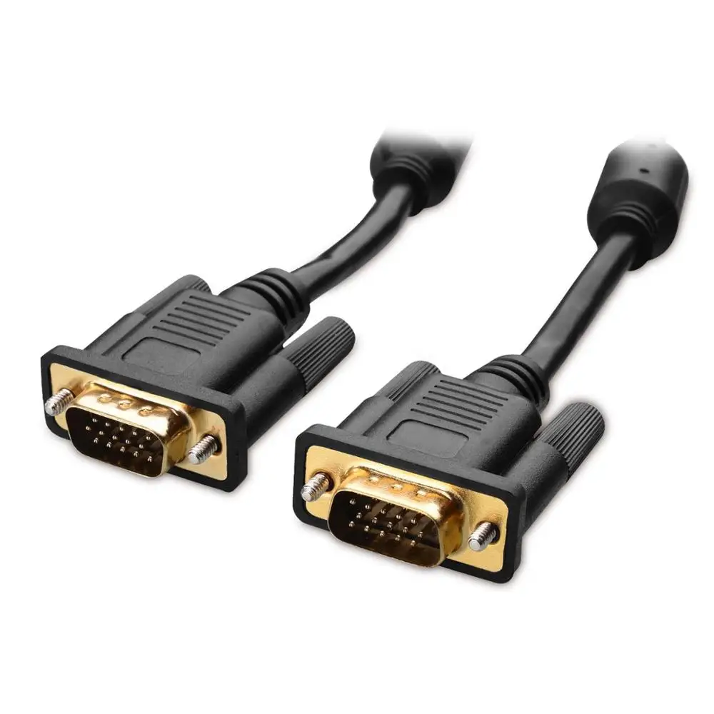 6ft SVGA VGA Video Extension Cable Cord w//Ferrites Male to Female for Monitor PC