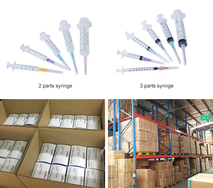 1ml,2ml, 3ml,5ml,10ml, 20ml,30ml, 50ml and 60ml Medical Disposable PP syringe