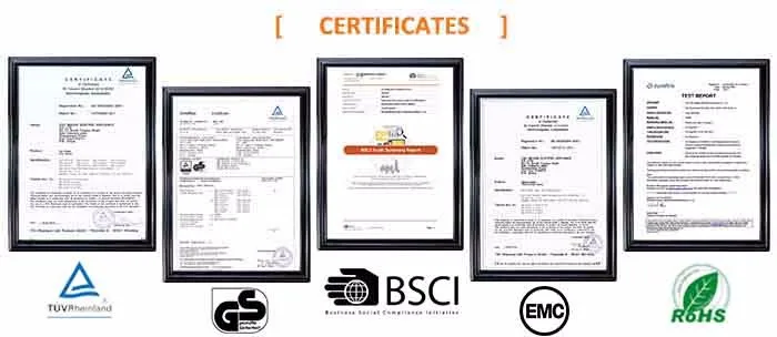 Certificates