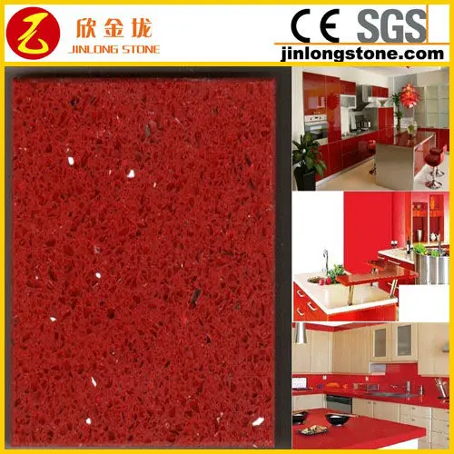 Red artificiales Gabinetes de piedra de cuarzo Top tapa de la vanidad