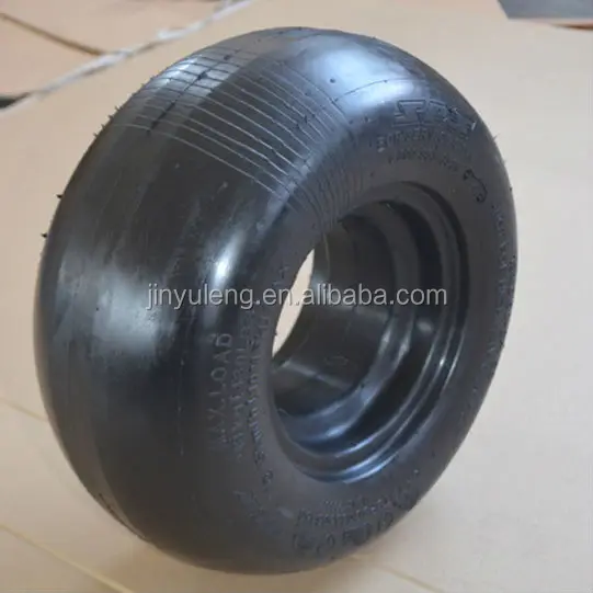 11 x4.00-5 semi pneumatic rubber tire with smooth tread for residential and commercial mowers