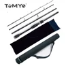 ToMyo Portable Travel Salt/Fresh Water Fishing Rods Travel Spinning With Tube Case