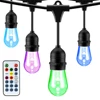 Custom made connectable outdoor bistro christmas string led lights from china