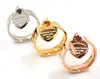 High Recommend Heart Charm Stainless Steel Rings for Women Engagement Wedding Bride Rings Lovers Girlfriend Gift Jewelry