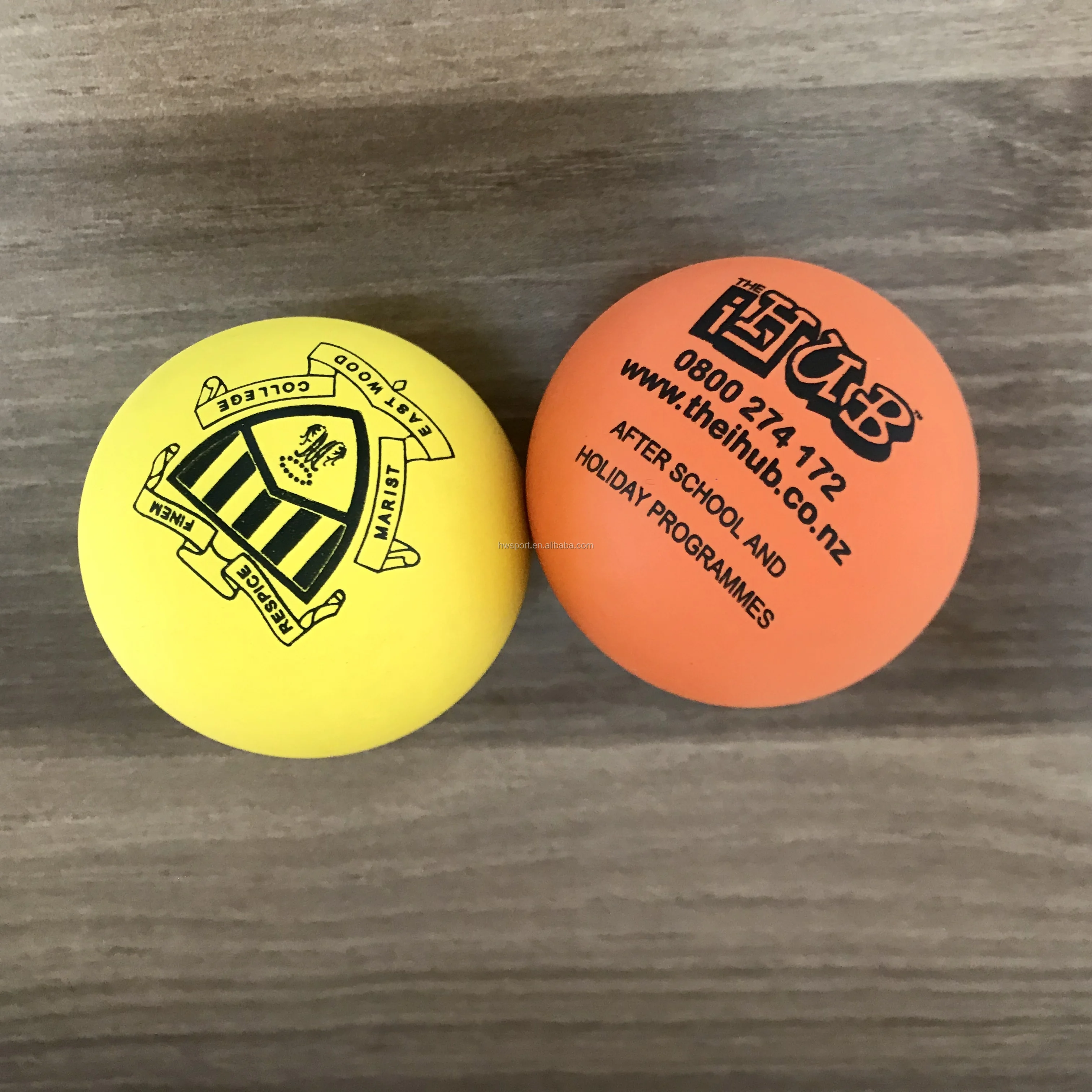 Wholesale Rubber Squash Balls Jumping Ball Promotional Yellow Color