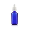 OEM 5 10 15 20 30 50 100 ml cylindrical skin care child proof glass bottle with dropper and pipette for essential oil