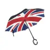 China leading manufacturer reverse clear union jack waterfront umbrella auto open