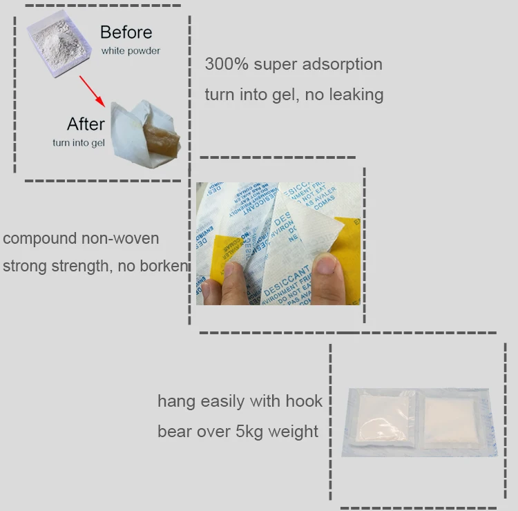 20g luxary standard super dry calcium chloride desiccant pack Buy