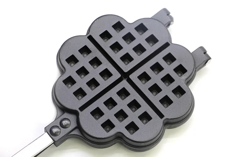Nonstick Coating Cast Iron Double Sided Waffle Maker Caramel Waffle