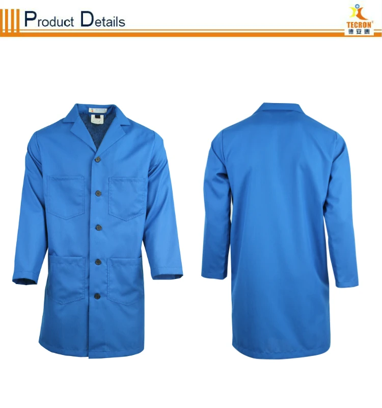 Acid Fire Resistant And Antistatic Cotton Lab Coat Buy Acid Resistant