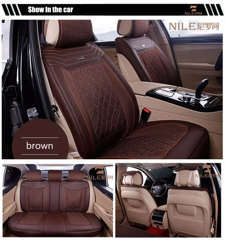 Dubai Wellfit Popular Purple Brown Beige Red Coffee Pu Leather Car Seat