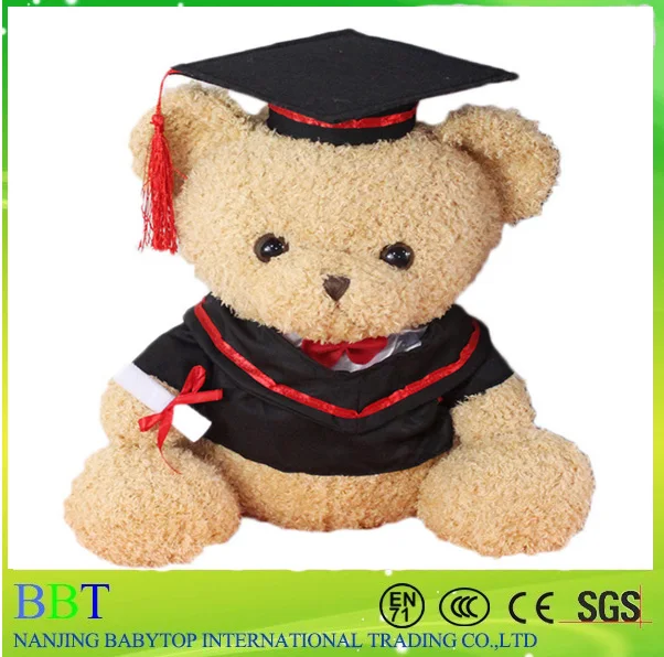 Custom Stuff Plush Animal Manufacturer Make Bear Graduation Plush