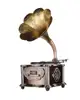Top quality phonograh gramophone for playing lp records music for home decor and sales