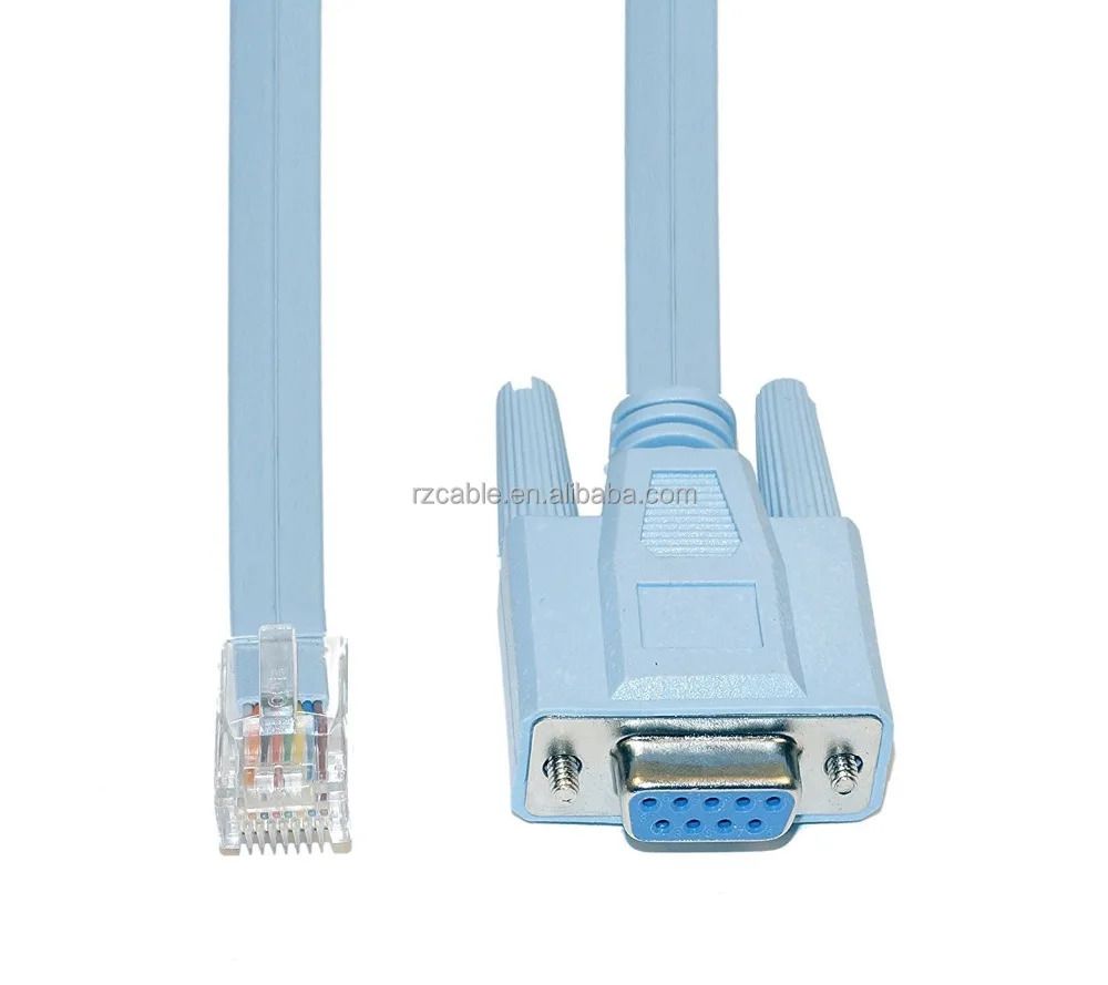 rs232 port to rj45 cat5 ethernet lan rollover console cable