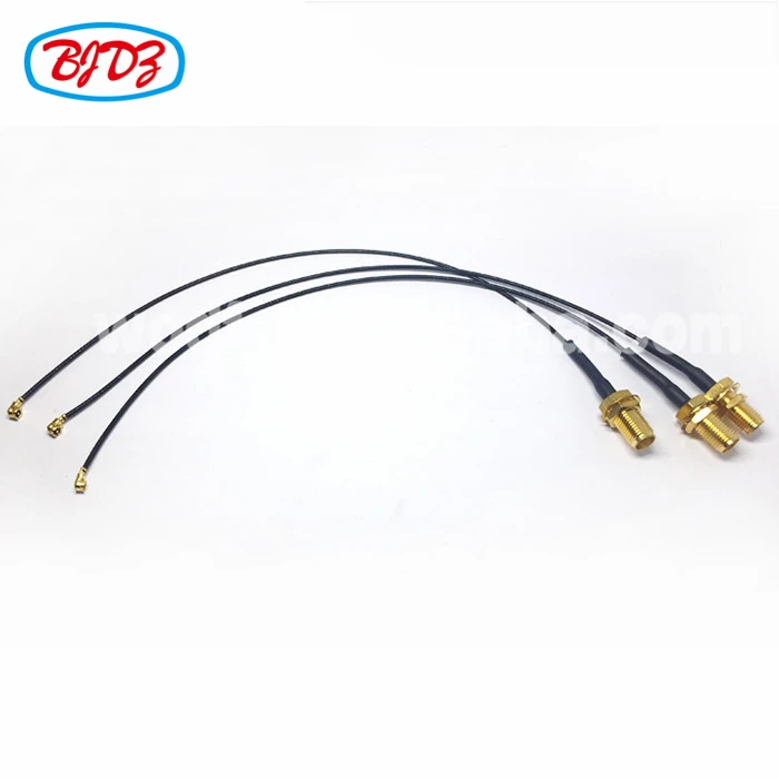 RG316 DS UHF FEMALE to MCX MALE ANGLE Coaxial RF Pigtail Cable double shield 