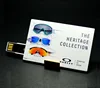 Triangle Slim Business Card Pen Drive With Full Set Digital Printing , Free sample