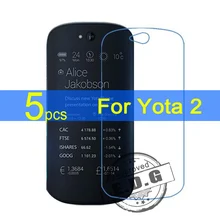 5pcs Ultra Clear LCD Screen Protector Film Cover For Yota Yotaphone 2 Protector Film + cloth Free Shipping
