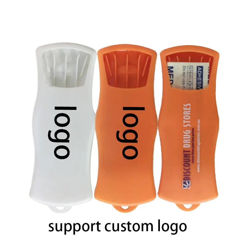 Custom Logo Band-Aid/ Bandage Plastic Box Plastic Adhesive Woundplast 5 Pieces In A Plaster Box Promotional Gift